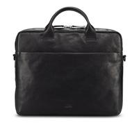 Jost Glasgow Valigetta Vera Pelle 37 cm Vano porta PC nero