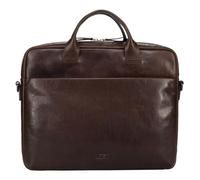 Jost Glasgow Valigetta Vera Pelle 37 cm Vano porta PC marrone