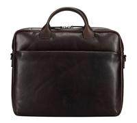 JOST laptop bag borsa da ufficio con scomparto per laptop London Business Bag 1C. Brown marrone scuro