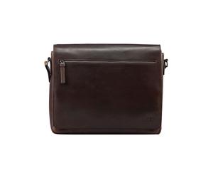 Jost Lund Cartella Messenger Vera Pelle 41.5 cm Vano porta PC marrone