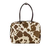 JOST Pelle borsa a tracolla con scomparto per laptop Furry Cow Bowling Bag Business Brown multicolore