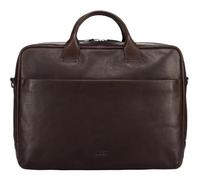 Jost Pelle borsa da ufficio laptop bag con scomparto per laptop Glasgow Business Bag 2C Brown marrone scuro