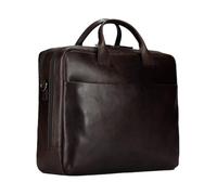 JOST Pelle borsa da ufficio laptop bag con scomparto per laptop London Business Bag 2C. Brown marrone scuro