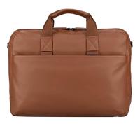 Jost Pelle laptop bag borsa da ufficio con scomparto per laptop Tromsoe Business Bag Cognac marrone chiaro