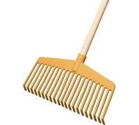 Jost - Scopa per Foglie Senza Manico, 37,5 x 21 x 3 cm, Colore: Giallo