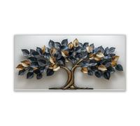 JOSUE Albero Della Vita XXL grande Stampa su tela Minimalista Stampe da Parete Camera da Letto Wall Art Canvas Grandi XXL Decorazione Murale Grafica(Nero e Bianco 42)-70x140cm Non incorniciato