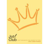 Jot Club 8x10” Lined Notebook - 200 Pages, Crown Pastel Design - Aesthetic Journal for Writing, Notes, and Ideas - Soft Gloss Cover Stationery: For thoughts too good to type