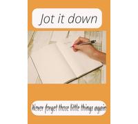 Jot it down: This weekly planner helps keeps all those important appointments and tasks so never miss anything again. 6x9 size 52 weeks. a week view