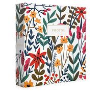 Jot & Mark Set di album fotografici, 200 foto da 10 x 15 cm, tasche trasparenti con 6 divisori a linguetta, raccoglitore a 3 anelli da 20,5 x 9,5 cm (bouquet di fiori selvatici)