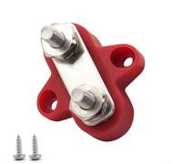 Jotekonoby 1 terminale di alimentazione della batteria per 12 V 48 V CC con blocco di distribuzione M8 Deck Barche Camion Marine Grade Bus Bar per Dual C (ROSSO)