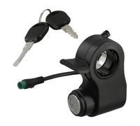 Jotekonoby 2 chiavi Featherweight Plus Eas per Kukirin G2/pro/max serratura della porta di scooter elettrico a 5 pin di ricambio in plastica resiliente di sicurezza con serratura