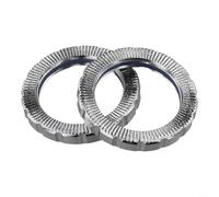 Jotekonoby 2 dadi ad anello di bloccaggio per movimento centrale in acciaio per M500//M420 E-For Bike Chainwheel Dado di fissaggio compatibile con serie M elettrica per bicicletta