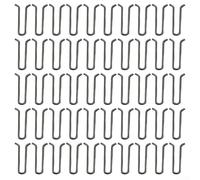 Jotekonoby 50 spille da pesca con clip ad anello, in metallo di sicurezza, per accessori da pesca, 1 x 2 cm, colore nero, leggero, attrezzatura terminale per pescatori sportivi all'aperto