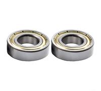 Jotekonoby 6002RS Cuscinetto motore per Max ES2 E22 cuscinetti a sfera di ricambio per scooter elettrico, confezione da 2, 20 mm x 35 mm, argento