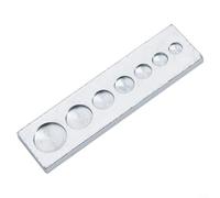 Jotekonoby 7 in 1 Strumento per perforare la pelle in acciaio al carbonio con bottone a pressione Rivet Setter Base per la riparazione di cinture fai da te Kit di perforazione portatile professionale