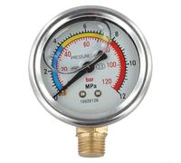 Jotekonoby Accessorio per pompa a stantuffo a tre cilindri, manometro agricolo da 10 MPA con quadrante da 47 mm e filettatura da 13 mm, pompa di riempimento ad alta pressione a immersione in olio per