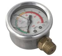 Jotekonoby Accessorio per pompa a stantuffo a tre cilindri, manometro agricolo da 10 MPA con quadrante da 47 mm e filettatura da 13 mm, pompa di riempimento ad alta pressione a immersione in olio per