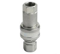 Jotekonoby Accoppiatore idraulico a connessione rapida M20x1.5mm Filettatura femmina Raccordo per tubi in acciaio al carbonio industriale a disinnesto rapido per applicazioni pesanti