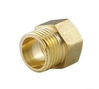 Jotekonoby Adattatore idraulico in ottone da 3/8" F x 1/4" M - Connettore per stufa a gas e adattatore a gas per stufa da campeggio per cucinare all'aperto, griglie e gas portatile