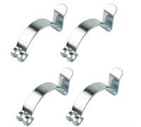 Jotekonoby Alloggiamento del filtro dell'aria, clip a molla per coperchio, morsetti in metallo per auto, camion, motore, ricambio per filtro dell'aria, confezione da 4, colore argento