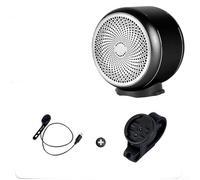 Jotekonoby Altoparlante wireless per bici con 16 avvisi vocali e volume alto 98 dB per la sicurezza di biciclette e moto, grado di impermeabilità IPX per ciclismo all'aperto (nero)