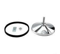 Jotekonoby Alzacristalli da biliardino, colore argento, compatibili con gambe da biliardo, 15,2 cm, in metallo, per piscina e biliardino (1 pezzo)