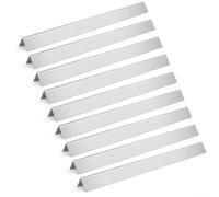 Jotekonoby BBQ Heat Shield Flavor Bar Set Per Weber Summit 400 Series Gas Grill Parti di Ricambio 7121001, 7221001 9 Pezzi Argento