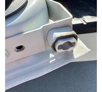 Jotekonoby Boccola della cerniera della porta posteriore per Titan 2005-2024, sostituzione della cerniera del portellone posteriore, hardware resistente per porta del camion con finitura argento