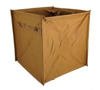 Jotekonoby Borsa della spazzatura portatile da 60 l, pieghevole, da campeggio, con cinghie per appenderle, per foglie, barbecue e picnic, riutilizzabile, in tessuto Oxford 600D, per escursioni (kaki)