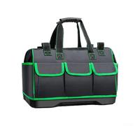 Jotekonoby Borsa portautensili in tela resistente all'acqua per elettricisti, con scomparti multipli e base rinforzata, spalla regolabile (50,8 cm)