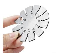 Jotekonoby Calibro smussato in acciaio inossidabile 70 mm, strumento goniometro angolare per lavorazione del legno, controllo dell'angolo della lama con intervallo di misurazione 15°-120°, calibro