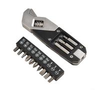 Jotekonoby Chiave inglese regolabile, pieghevole multi strumento con punte per cacciavite, set di punte Torx, chiave tascabile compatta in acciaio inox per campeggio all'aperto e viaggi