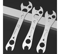 Jotekonoby Chiave regolabile multifunzionale 7 in 1 per installazione e impianto idraulico di condizionatori d'aria, utensile manuale ad alta coppia con impugnatura ergonomica, carbonio durevole (196