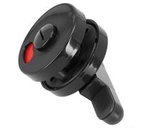 Jotekonoby Chiavistello rotondo con indicatore di privacy, 53 mm, con display libero impegnato, per bagno, WC, servizi igienici, servizi igienici pubblici, maniglia in plastica nera resistente alla