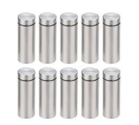 Jotekonoby Chiodi in acciaio inox da 25 mm, viti di fissaggio pubblicitarie per montaggio di cartelloni, distanziatori per display in acrilico e elementi di fissaggio in vetro, (25 x 30 mm)