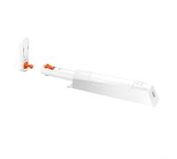 Jotekonoby Chiudiporta magnetico a molla, a doppia testa, in lega di alluminio, dispositivo di chiusura automatica, per armadio da cucina (bianco)
