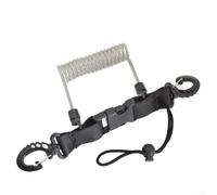 Jotekonoby Cinghia anti-smarrimento per fotocamera subacquea, per immersioni, surf e kayak, con fibbia a sgancio rapido e clip a moschettone, cinghia di sicurezza elastica con per (trasparente)