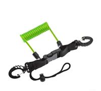Jotekonoby Cinghia anti-smarrimento per fotocamera subacquea, per immersioni, surf e kayak, con fibbia a sgancio rapido e clip a moschettone, cinghia di sicurezza elastica con per (verde)