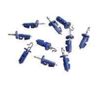 Jotekonoby Clip da pesca a sgancio rapido, 10 pezzi, strumento di rilascio dell'amo per esche da pesca in mare, in acciaio inossidabile e ABS compatibile con terminali