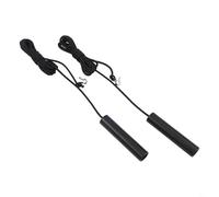 Jotekonoby Confezione da 2 maniglie per interruttore della luce del bagno con cavo di prolunga da 150 cm, in lega di zinco per un uso durevole e resistente in bagno o toilette (nero)