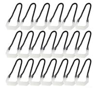 Jotekonoby Confezione da 20 cerniere luminose per corda di ricambio per tenda da campeggio, bagagli, zaini all'aperto in quel buio, etichette con cerniera G Glow