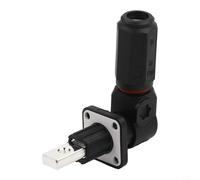 Jotekonoby Connettore di accumulo dell'energia, terminale rapido 120/200 A, con protezione IP67, per armadio di stoccaggio della batteria e sistemi di alimentazione, ignifugo (120A-nero)