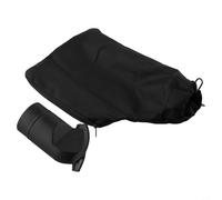 Jotekonoby Copertura antipolvere per levigatrice a nastro e connettore di uscita dell'aria per sega circolare 255, sacchetto antipolvere di ricambio per utensili elettrici, plastica nera con struttura