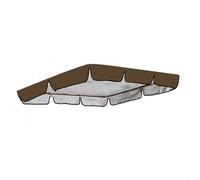 Jotekonoby Copertura di ricambio per dondolo da giardino a due o 3 posti, impermeabile, in poliestere, per altalene da patio, colore nero/caffè (19512515 cm)