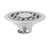 Jotekonoby Copertura di scarico a pavimento in acciaio inox per bagno e cucina, filtro di scarico per doccia resistente con design bloccante e anti-intasamento, 10 cm (doppio (corto))