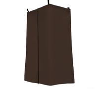 Jotekonoby Copertura per cambio yacht da esterno per la privacy della barca, tenda galleggiante impermeabile con cerniera bifacciale, poliestere di grado marino, 77 x 69 x 183 cm (marrone)