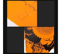 Jotekonoby Copertura per freno a disco per ruote di mountain bike e bici da strada, compatibile con 26/27,5/29", copertura protettiva in plastica PP arancione con fori di ventilazione, Eas(D)