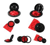 Jotekonoby Copertura per ponte da 15,2 cm per tavola da surf e barca, pannello di accesso in ABS nero con custodia impermeabile rossa, kit di compartimento per ponte facile da installare