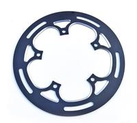 Jotekonoby Copertura protettiva per corona della bicicletta, in lega di alluminio, 130 mm, compatibile con sistema a catena singola 50T, 51T, 52T, 53T, 54T, 2 mm di spessore (nero)
