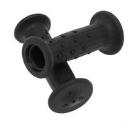 Jotekonoby Coppia di manopole in gomma per manubrio, diametro interno 18 mm, per bambini, per avere bici, compatibile con manubri Btwin da 19 mm, 1 bicicletta (G133 BLACK PAI)